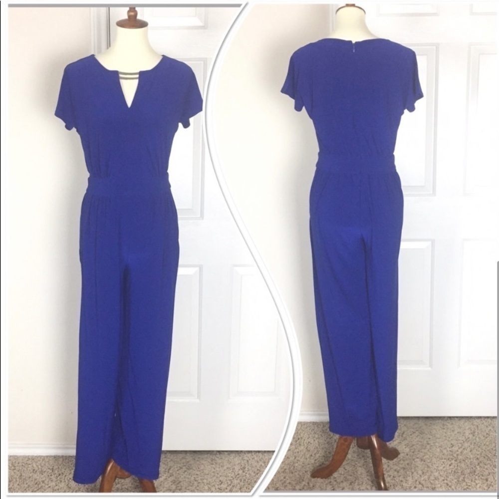 New York & Company Jumpsuit Royal Blue Size XS - Picture 3 of 8